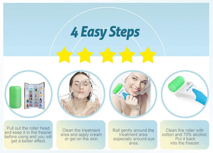 MARZAHAR Ice Roller for Face &amp; Eye Puffiness Relief, Cold Gel Ice