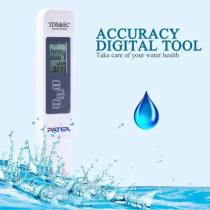 Portable Digital Water TDS, EC, And Temperature Meter (3-in-1) With ATC Function,