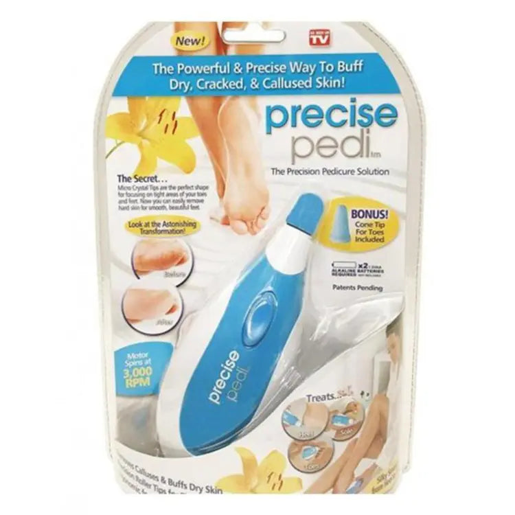 Precise Pedi - Electric Callus Remover Foot File, Cordless (Cell Operated)