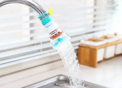 Adjustable Rotating Faucet Anti-splash Water-saving Valve Filter Tap Kitchen Device Head Swivel