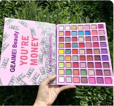63 colors Eye shadow palette High quality Long Lasting High pigmentation Water