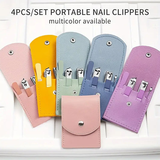 4 in 1 Professional Manicure Set 4-Piece Stainless Steel Nail Care Kit