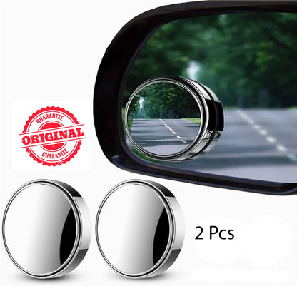 2pcs Round Blind Spot Mirrors Wide-Angle Lens for Enhanced Rear and