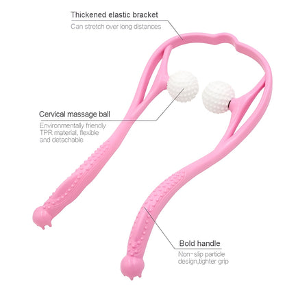 Manual Neck Massager For Cervical pain, deep Tissue | Handheld Massager Tool