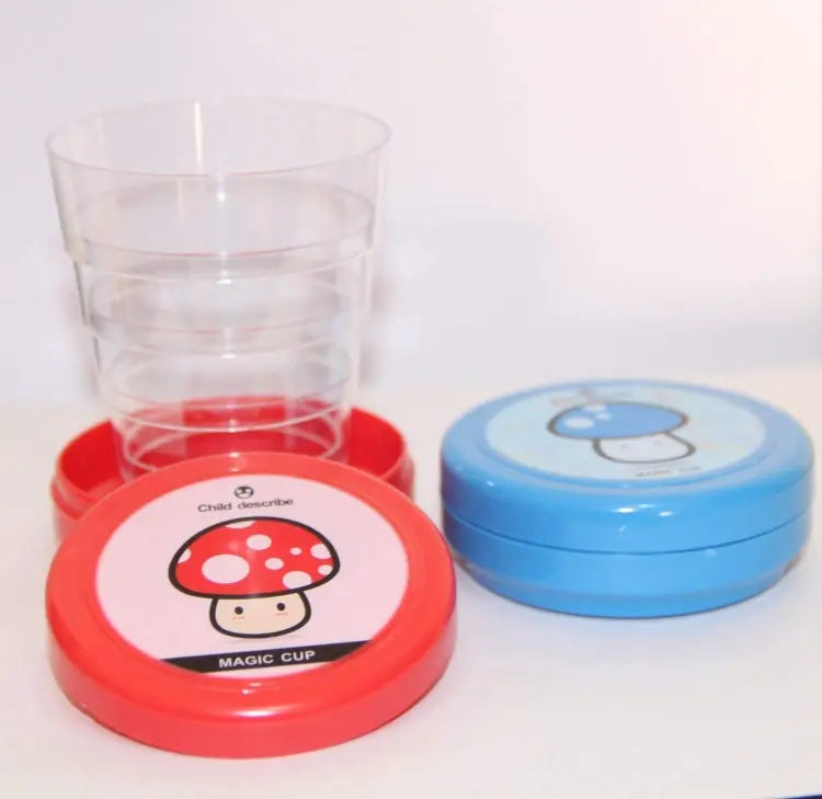 Pack of 2 Magic Glass for Kids, Folding Collapsible Magic Cup,
