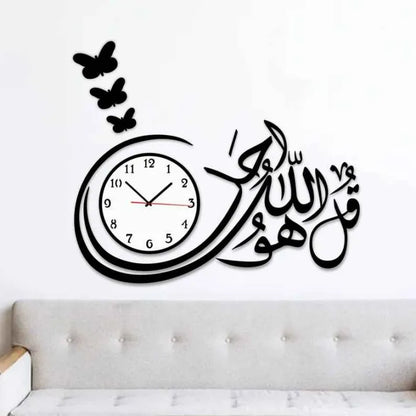 3d wall clock Wooden Wall Clock I for bedroom I Quartz