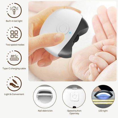 Automatic Electric Nail Clipper Trimmer For Elderly And Children Anti-Splash Home Use