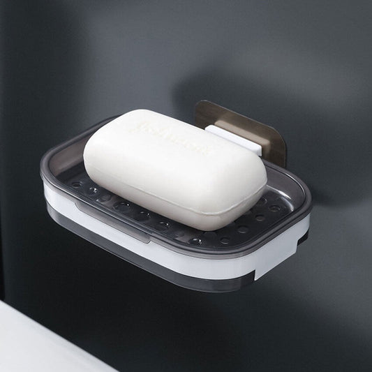 Wall Mounted Soap Holder with Draining Tray Holder For Bathroom | Bar,