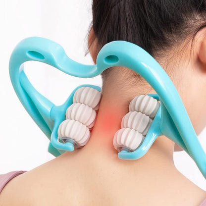 Manual Neck Massager For Cervical pain, deep Tissue | Handheld Massager Tool
