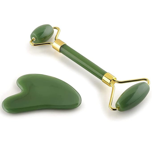 Flawless Jade Roller With Stone (marble) | Facial Roller Manual Massage For