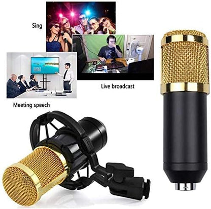 Professional Condenser Microphone - Podcast Mic Set Condenser Microphone With Rechargeable Auxiliary