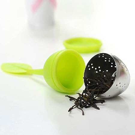 Tea Infuser, 2 in 1 Silicone Tea Infuser, Stainless Steel Silicone Tea