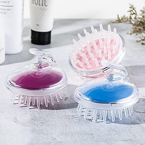 (NW000131) Shampoo Brush Hair Scalp Massager Shampoo Brush with Soft Silicone Bristles