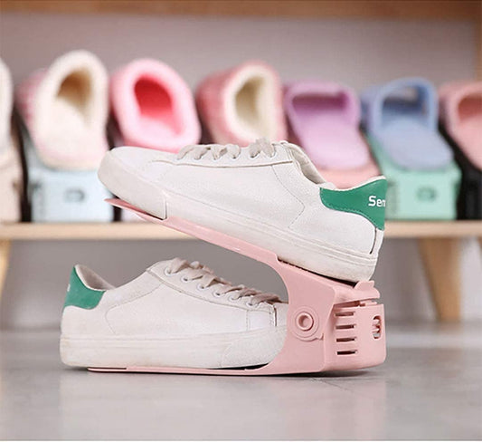 Double Layer Adjustable Shoe Bracket Storage Shoe Rack | 2 In 1
