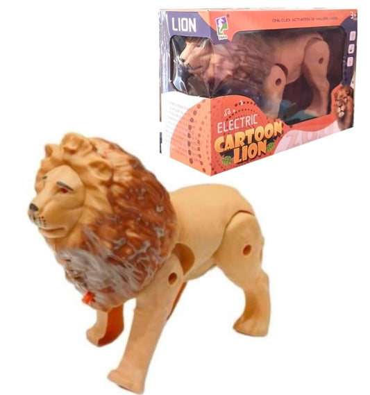 Battery Operated Lion with Light Sound &amp; Walk, Funny Electric Lion Cartoon