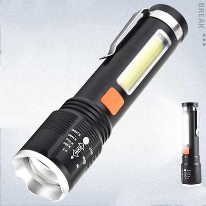 P50 super light rechargeable flashlight - Super bright Led Light - zoomable