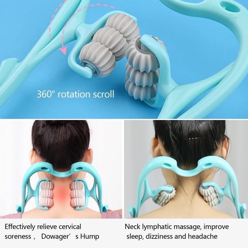 Manual Neck Massager For Cervical pain, deep Tissue | Handheld Massager Tool