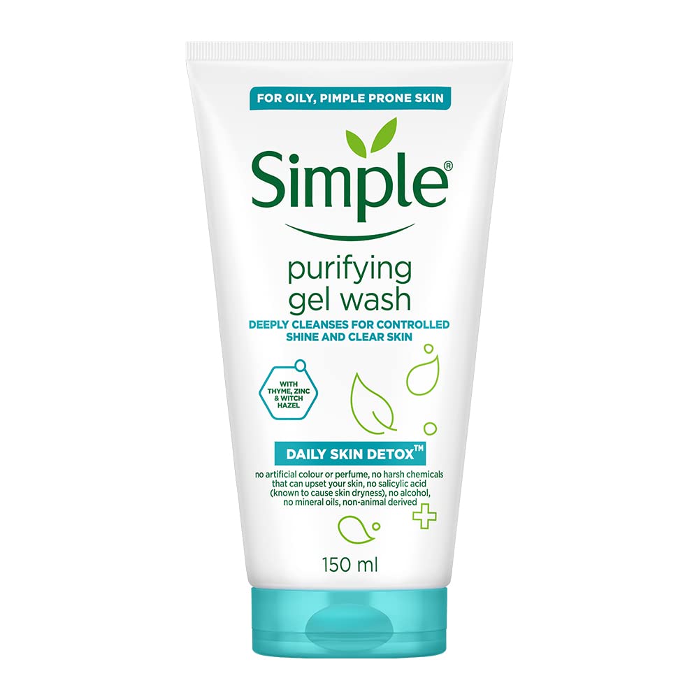 Simple Daily Skin Detox Purifying Gel Facial Wash 150ml