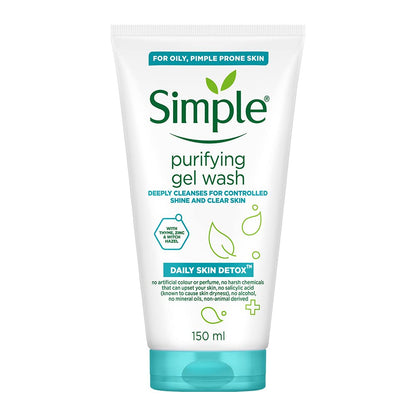 Simple Daily Skin Detox Purifying Gel Facial Wash 150ml