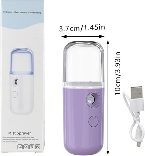 Nano Facial Mist Sprayer, 30ml Handy Atomization Machine Face Moisturizing Hydration