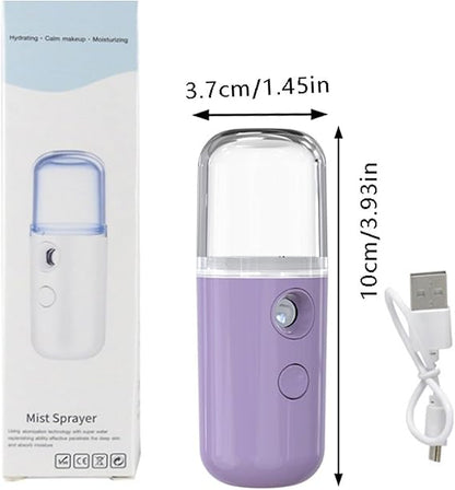 Nano Facial Mist Sprayer, 30ml Handy Atomization Machine Face Moisturizing Hydration