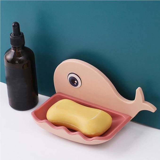 Whale Fish Shaped Soap Holder for Bathroom | Wall Mounted Soap
