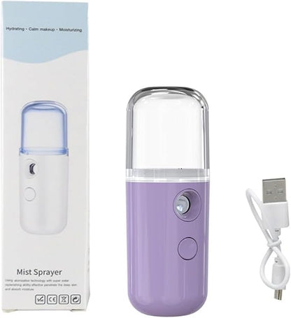 Nano Facial Mist Sprayer, 30ml Handy Atomization Machine Face Moisturizing Hydration