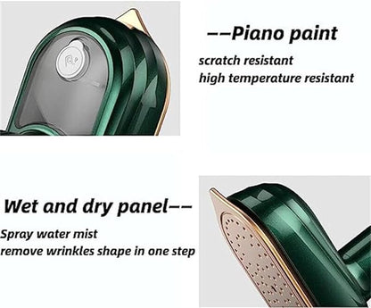 Portable Handheld Steam Iron, 180° Rotatable Professional Mini Steam Iron for Clothes,