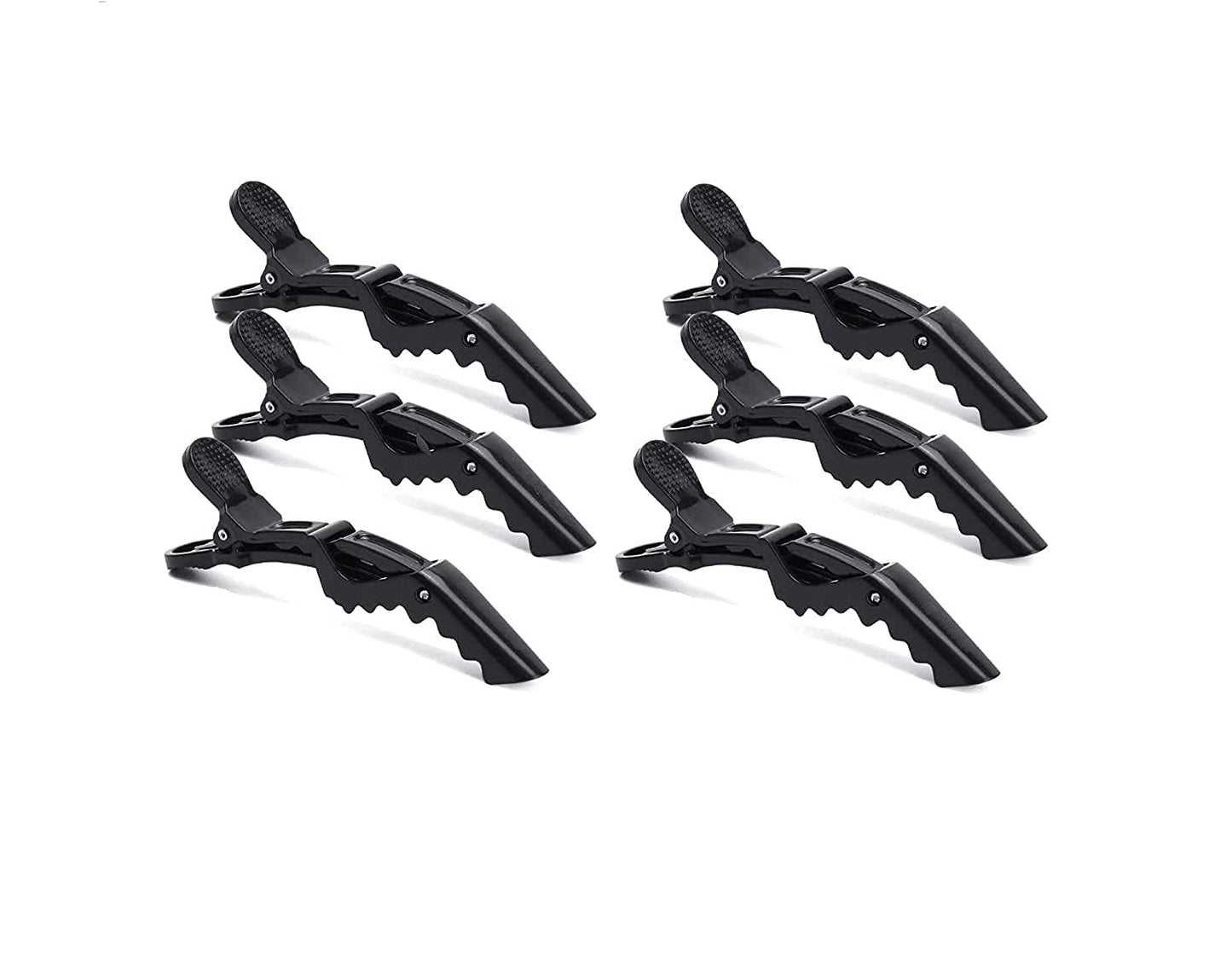 (Pack Of 6) Professional Hair Sectioning Crocodile Hairdressing Clips For Women