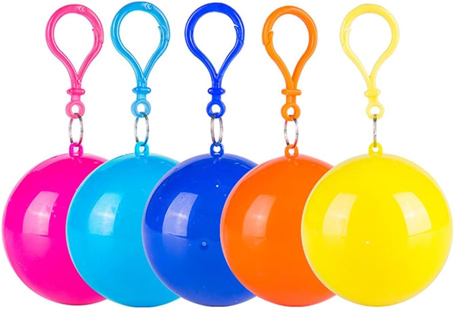 Portable Raincoat Ball Disposable Raincoats Waterproof Transparent Rain Cover Emergency Coat (random
