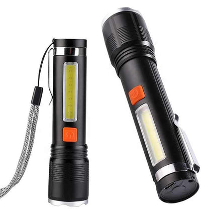 P50 super light rechargeable flashlight - Super bright Led Light - zoomable