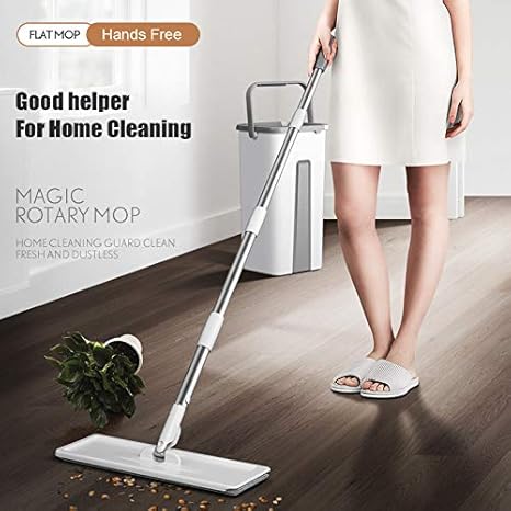 Mop Floor Squeeze Mop with Bucket Hardwood &amp; Wood Floor Rotary