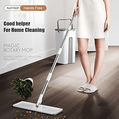 Mop Floor Squeeze Mop with Bucket Hardwood &amp; Wood Floor Rotary