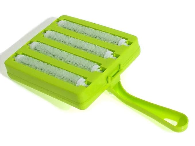 Plastic Handheld Carpet Roller Cleaning Brush Car Seats, Table Linen, Sofas, Bed