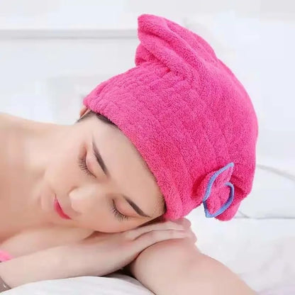 Hair Drying Towels, Ultra Absorbent Hair Drying Cap Towel for Women Adults
