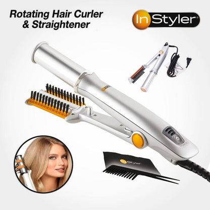 PROFESSIONAL HAIR STRAIGHTENING IRON CURLING IRON STRAIGHTENER CURLER STYLER 3 IN 1