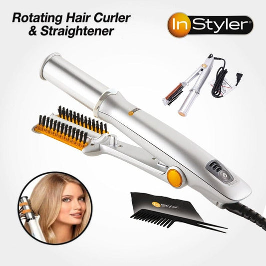 PROFESSIONAL HAIR STRAIGHTENING IRON CURLING IRON STRAIGHTENER CURLER STYLER 3 IN 1