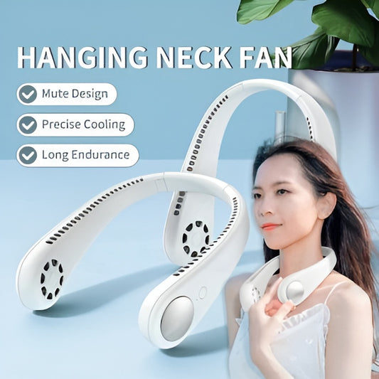 Mini Neck Portable No Bladeless Hanging Neck Rechargeable Air Cooler Mini Summer