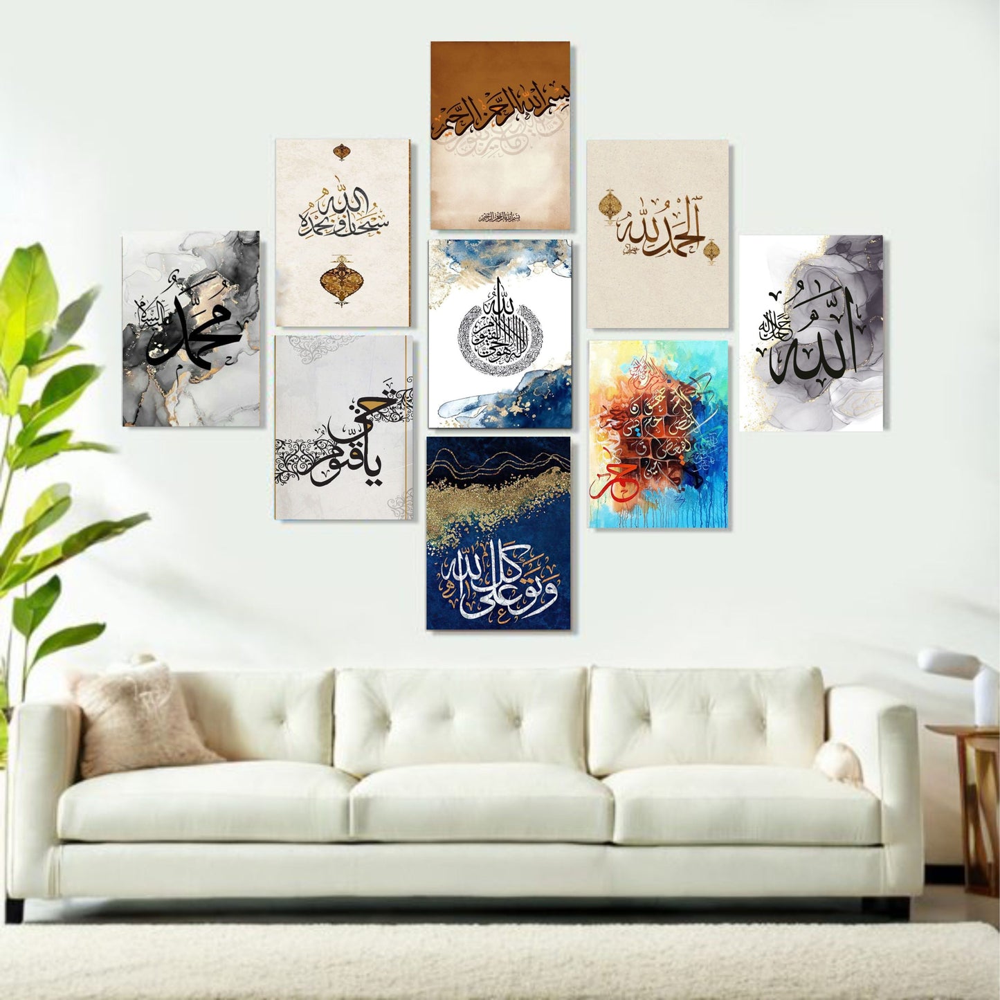 Home Decoration Item 9 Pcs Wall Decor Photo On Wall Canvas Art