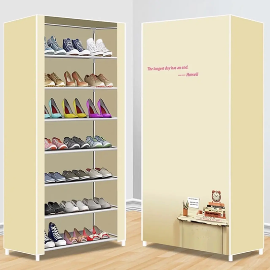 8 Layer Portable Dustproof Shoe Rack Shoe Rack Storage Closet Household Shoe