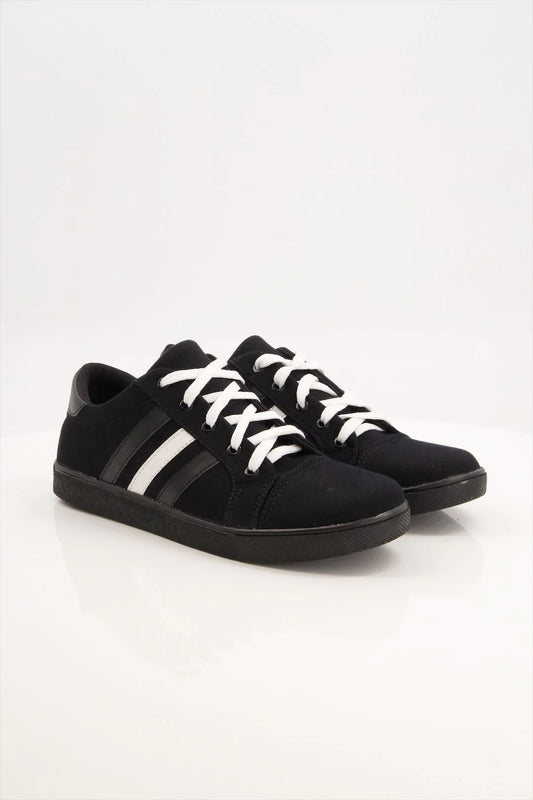 Black Camel Stripes Sneakers 555 ( (555) - Sneakers