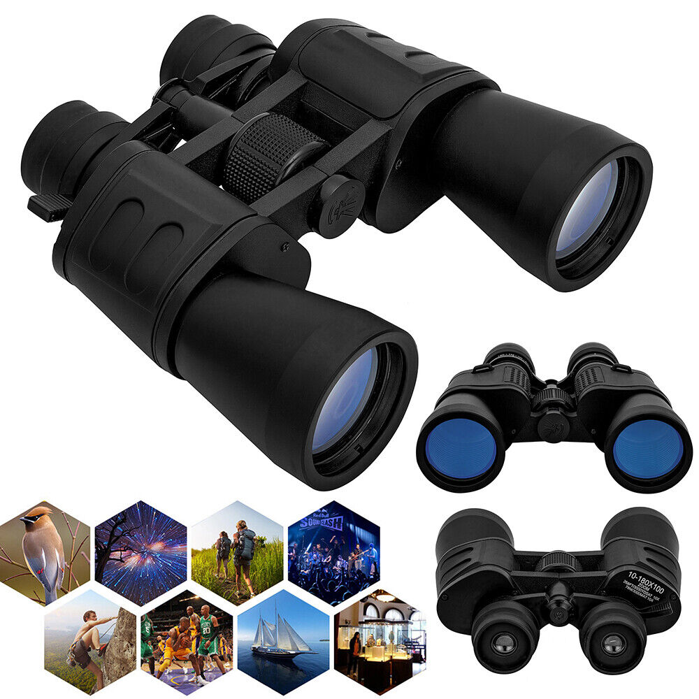 100x180 High Power Auto Focus Binoculars BAK4 Hunting Monoculars Night Vision (Random
