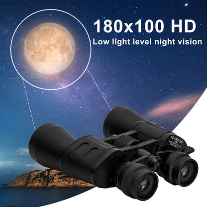 100x180 High Power Auto Focus Binoculars BAK4 Hunting Monoculars Night Vision (Random