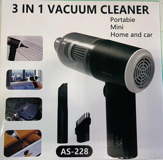 3 in 1 AS- 228 Mini USB Rechargeable Vacuum Cleaner, Vacuum For