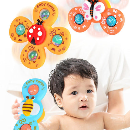 Baby Rattle 3Pcs/Sealed Bag 3x Baby Spinner Cartoon Toys Spinning (random