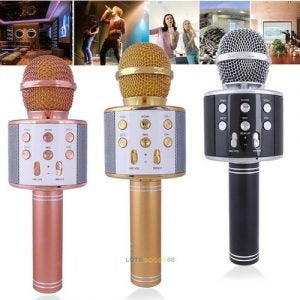 Bluetooth Microphone Karaoke Wireless Microphone Professional Speaker Handheld Microfone Player Singing Recorde