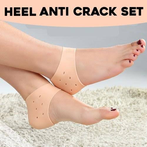 Half Heel Pain Anti-Crack Silicone Set Unisex Anti-Crack Pain Relief -