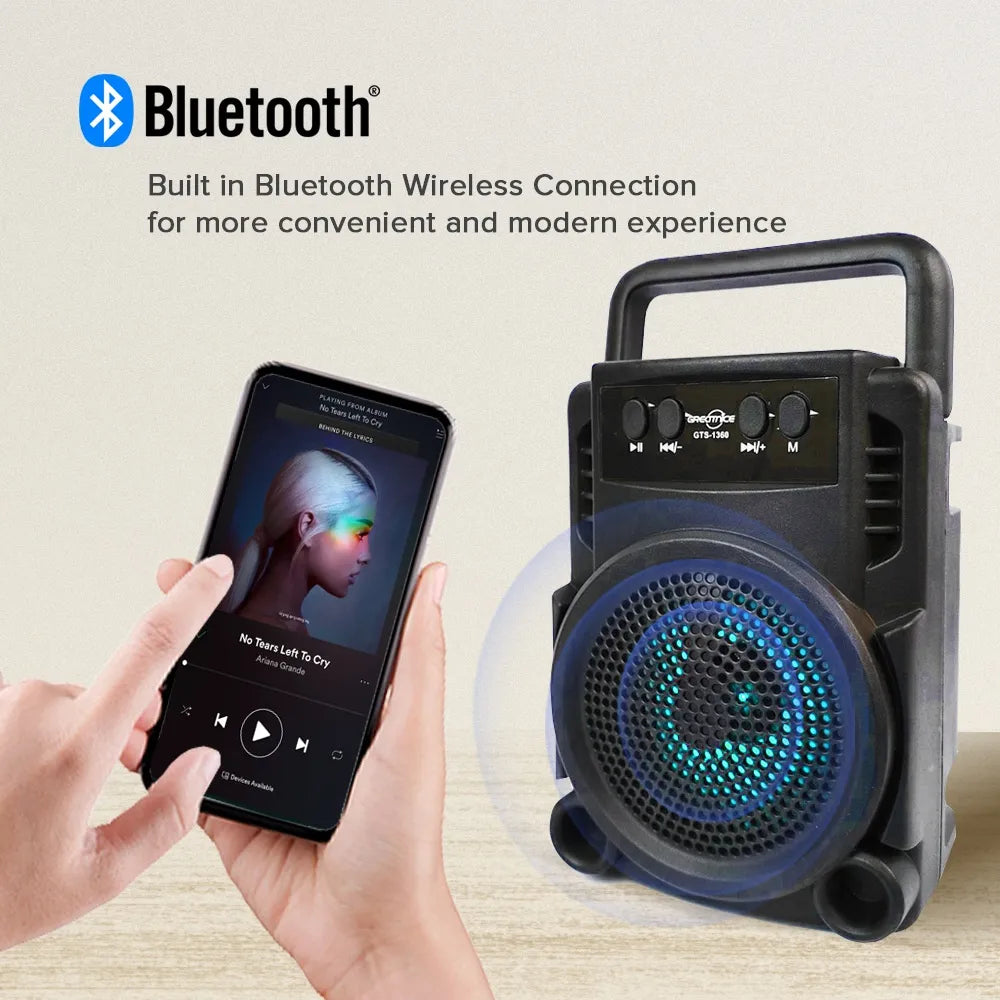 GTS-1360 Wireless Speaker Bluetooth Rechargeable Speaker Portable Wireless Mini 3 Inch Mini