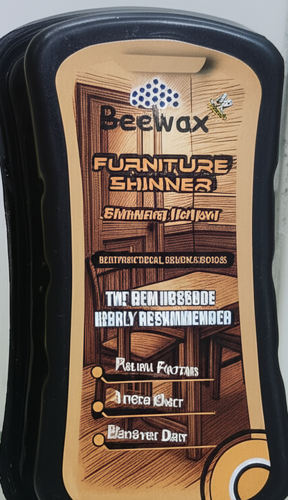 Beeswax Furniture Shiner Sponge Wood Polish &amp; Cleaner for a Natural