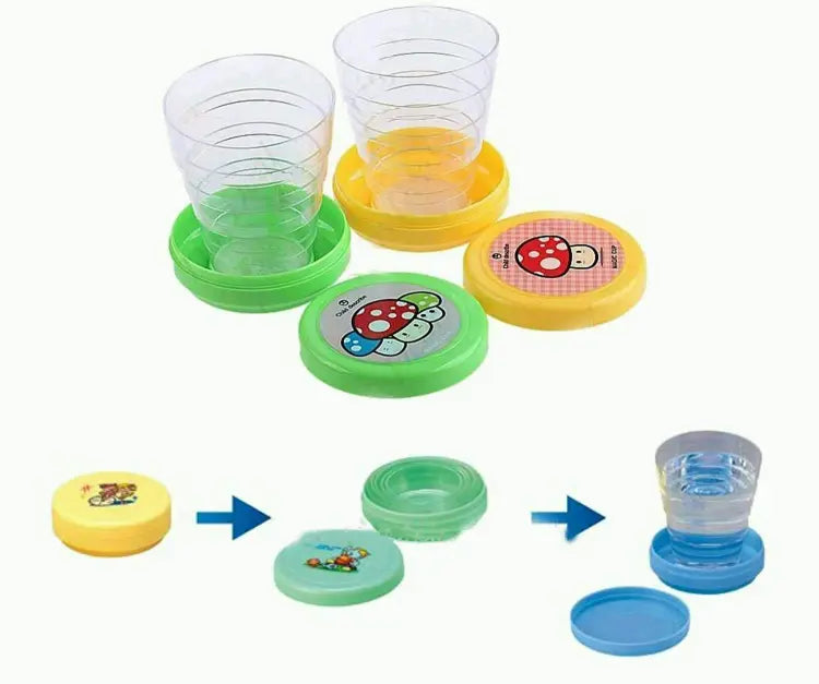 Pack of 2 Magic Glass for Kids, Folding Collapsible Magic Cup,